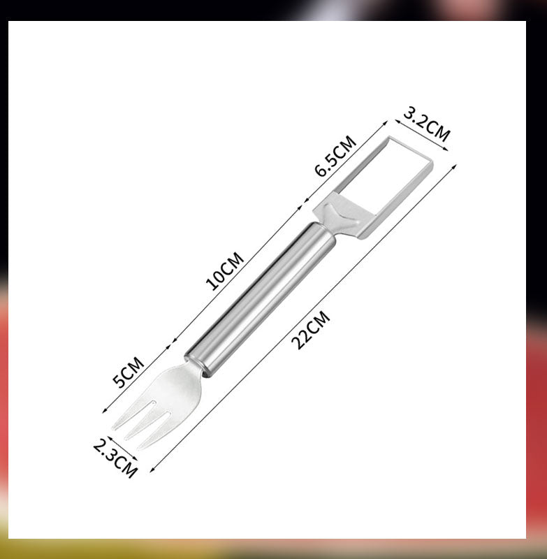 Stainless Steel Double-Ended Watermelon Cutting Fork