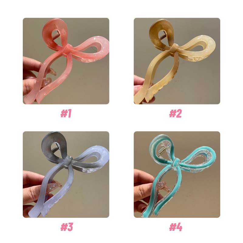 Colorful Metal Bow Cross Clip ππ