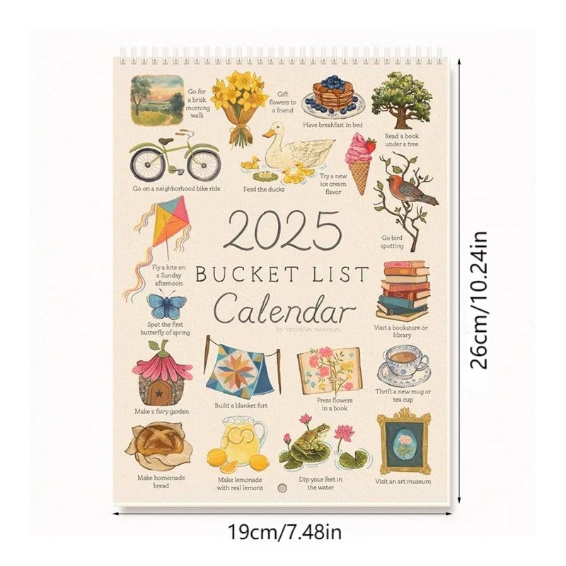 🎄2025 Bucket List Calendar🎉