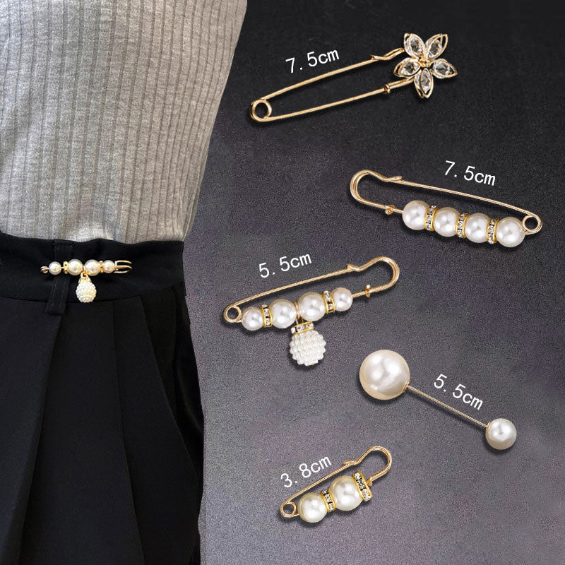 Pearl Brooch Clothing Decoration Clips