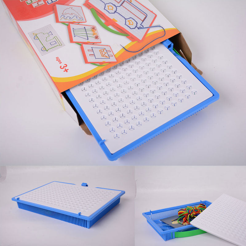 DIY Children's String Braided Drawing Board