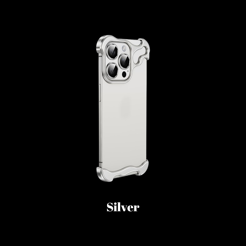 Zinc Alloy Frameless Bare Metal Feel Mobile Phone Case