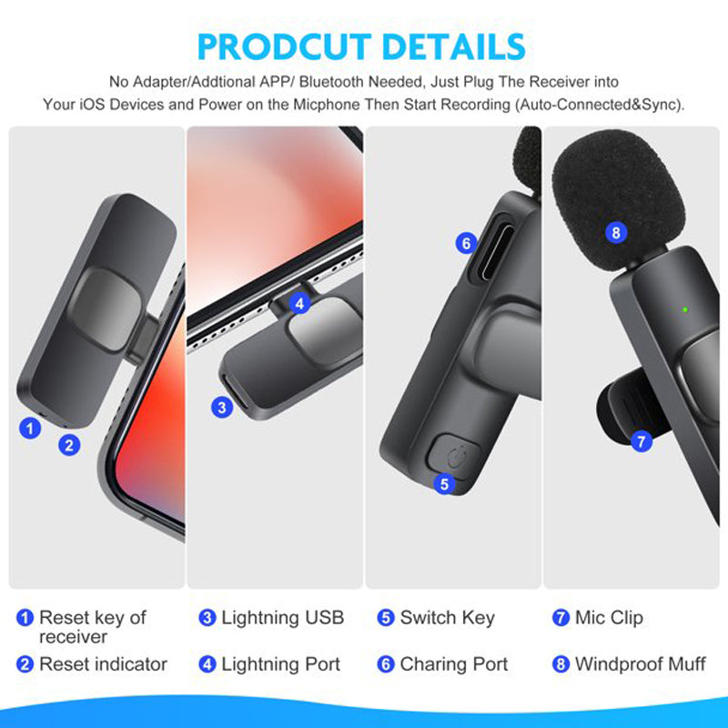 Noise-canceling Bluetooth Microphone