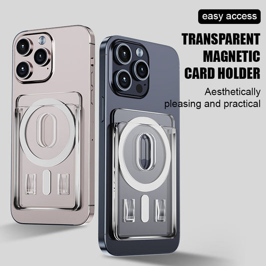 Transparent Magnetic Card Holder