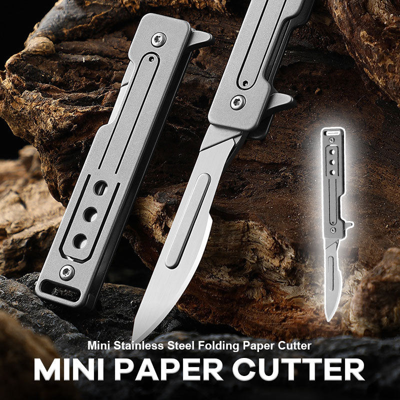 Mini Stainless Steel Folding Paper Cutter