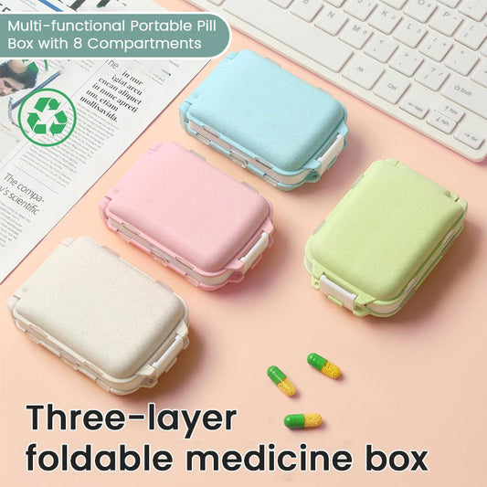 Three-layer Foldable Medicine Box