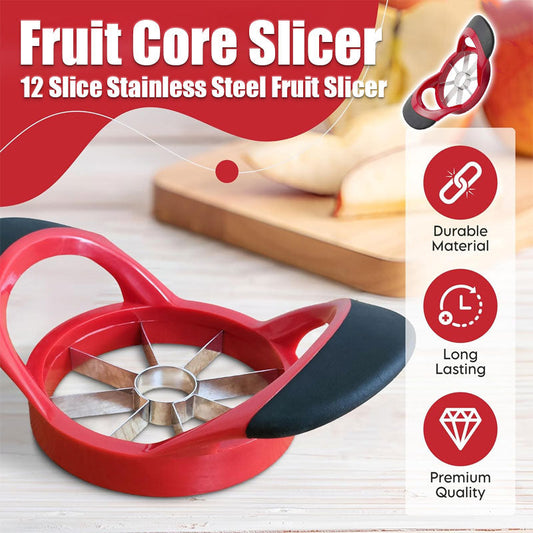 12-Blade Stainless Steel Fruit Corer and Slicer