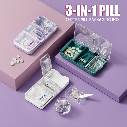 3-In-1 Pill Cutter Pill Packaging Box