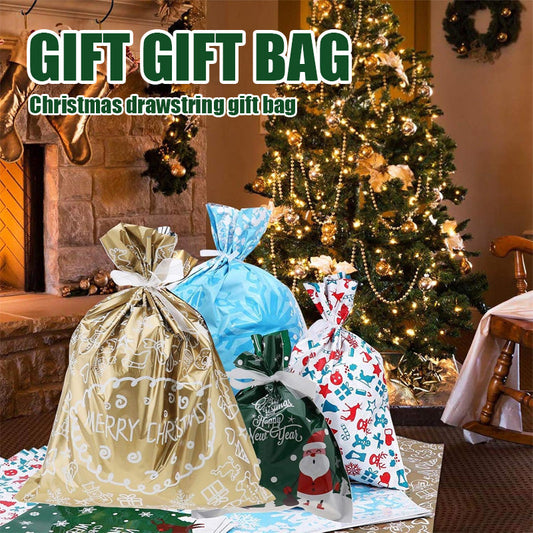 Christmas Drawstring Gift Bag
