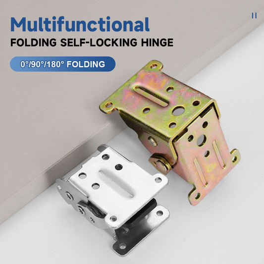 Multifunctional Folding Self-locking Hinge (supports 0°, 90°, 180° folding)