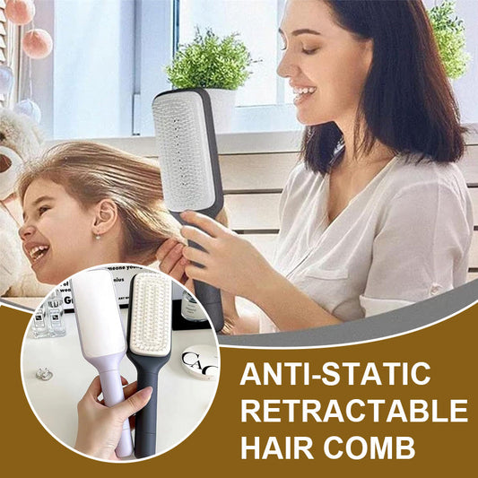 Anti-Static Retractable Hair Comb