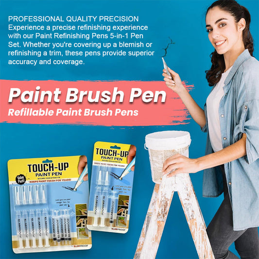 Refillable paint brushes