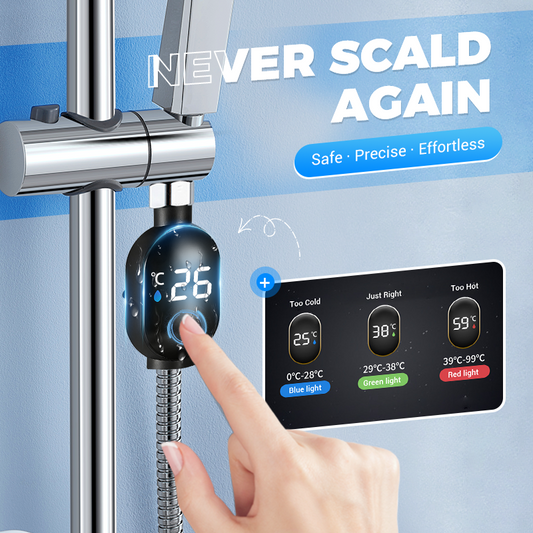 🌡️Shower Thermometer-Instant Digital Display, Waterproof & Easy Install for Safe Bathing 👶📦