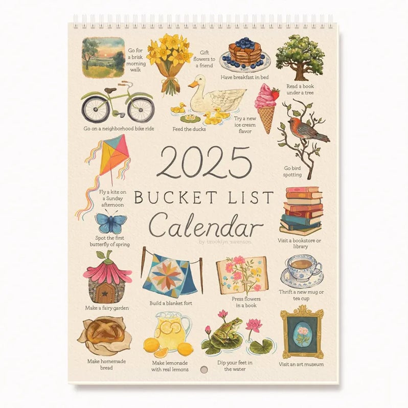 🎄2025 Bucket List Calendar🎉