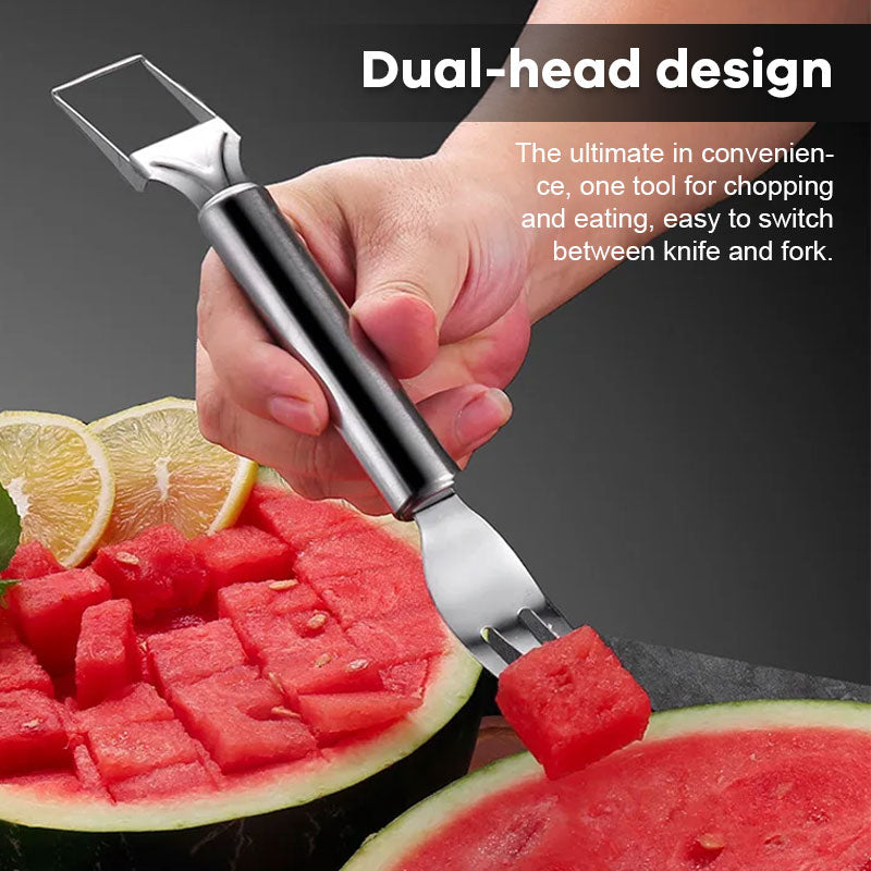 Stainless Steel Double-Ended Watermelon Cutting Fork