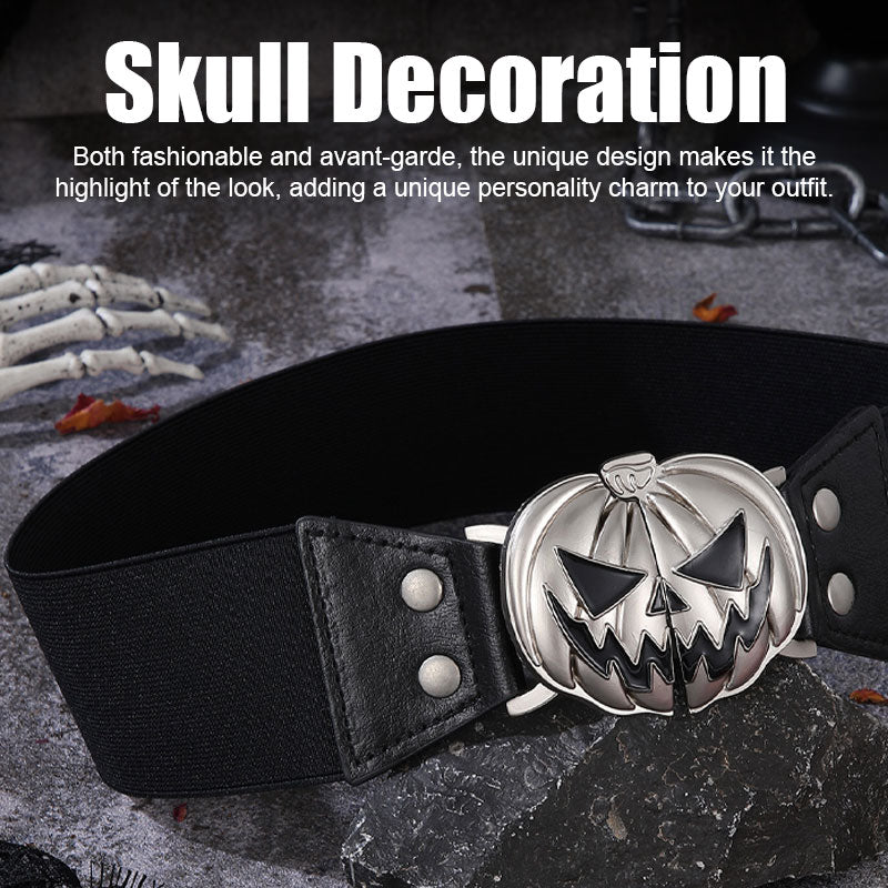 Halloween European And American Pumpkin Head Alloy Buckle Belt
