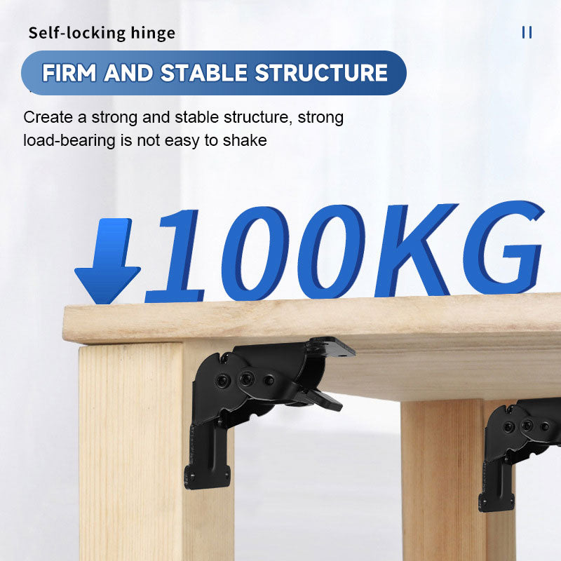 Multifunctional Folding Self-locking Hinge (supports 0°, 90°, 180° folding)