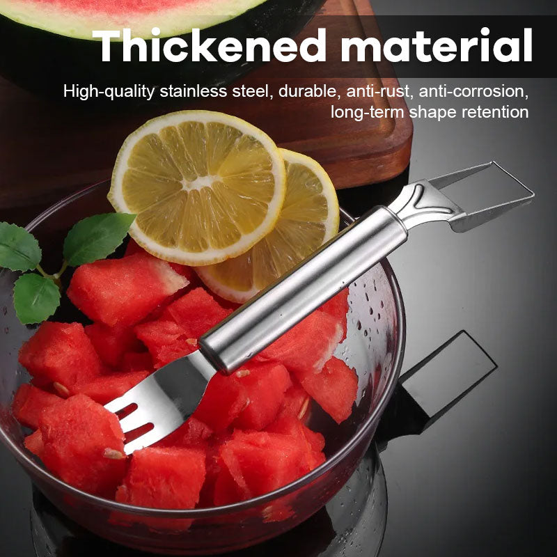 Stainless Steel Double-Ended Watermelon Cutting Fork