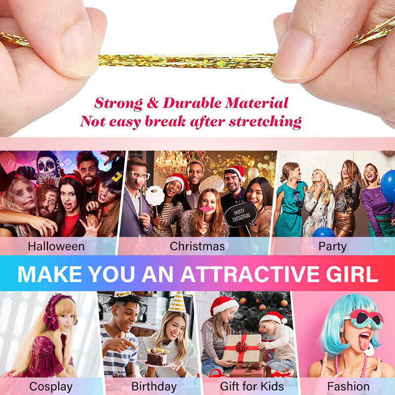 Colorful Shiny Seamless Hair Extensions