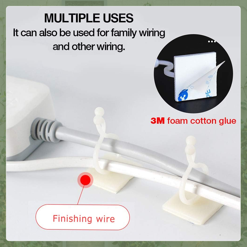 Green Plant Wall Fixed Adhesive Hook