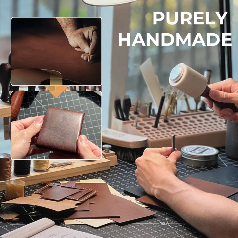 👜Vintage Handmade Leather Wallet