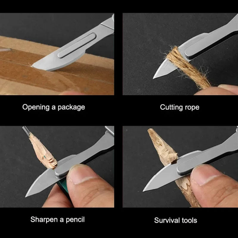 Mini Stainless Steel Folding Paper Cutter