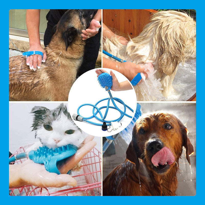 Push-Button Pet Shower