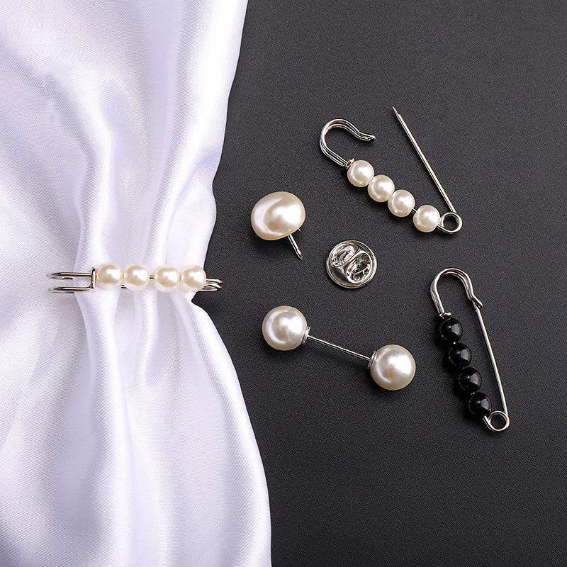 Pearl Brooch Clothing Decoration Clips