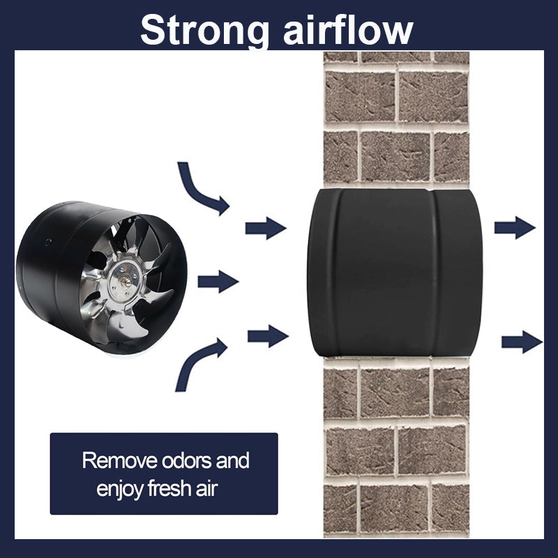 Wall-mounted Low-noise Duct Fan