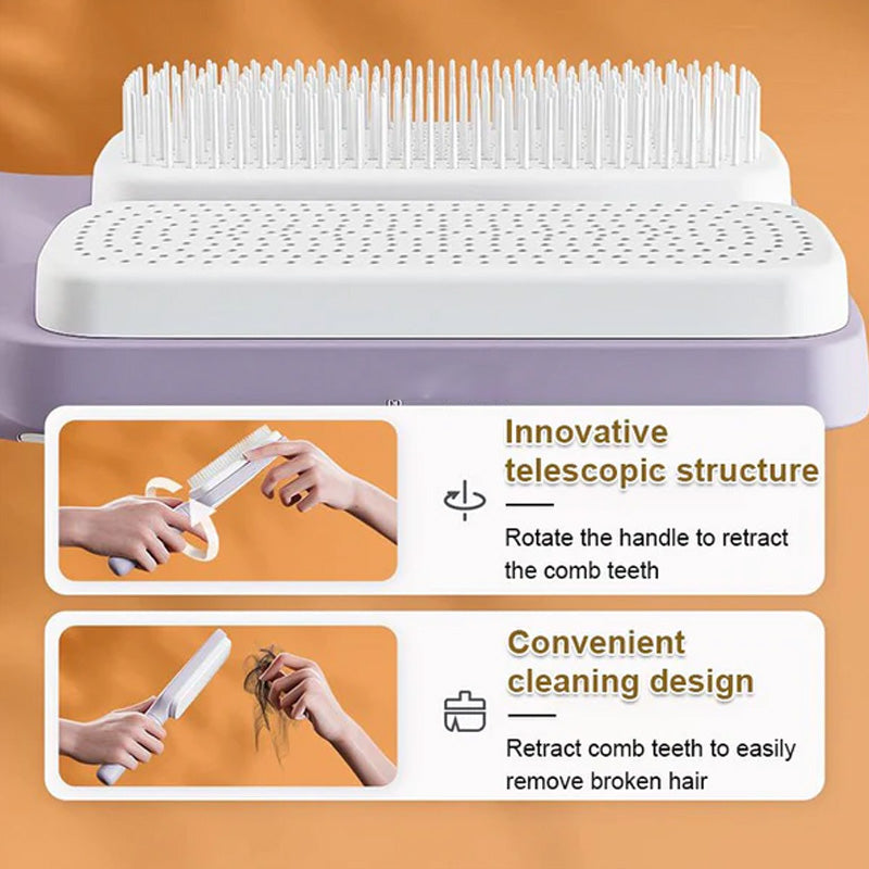 Anti-Static Retractable Hair Comb
