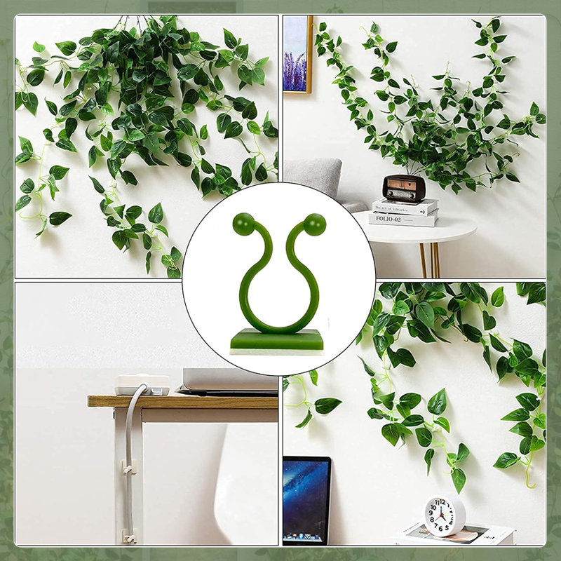 Green Plant Wall Fixed Adhesive Hook