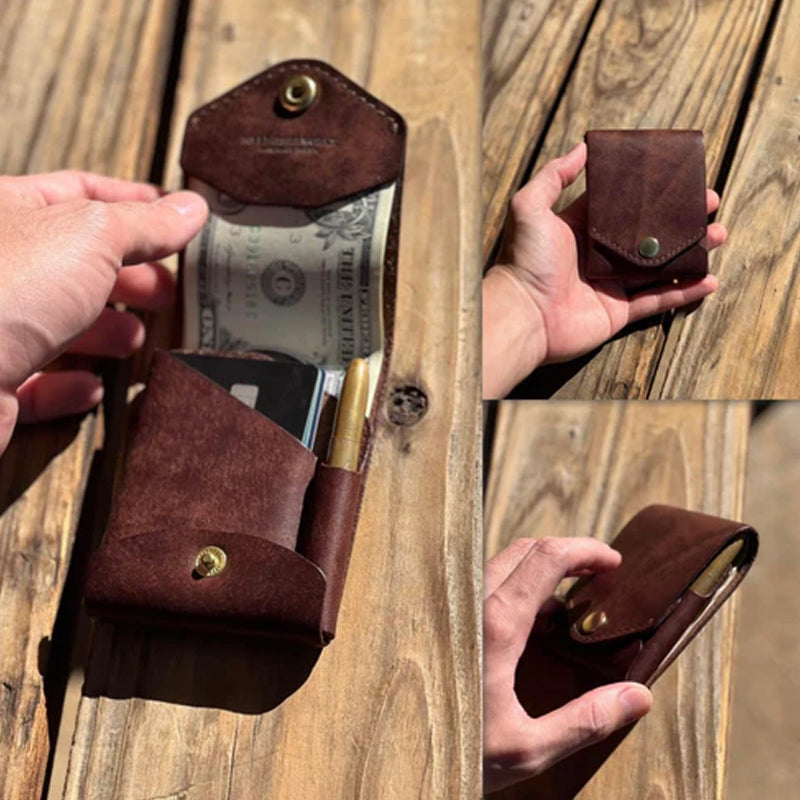 👜Vintage Handmade Leather Wallet
