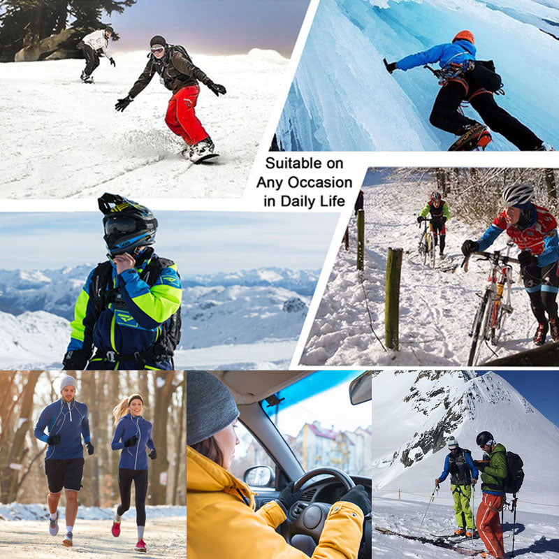 Autumn And Winter Zipper Gloves