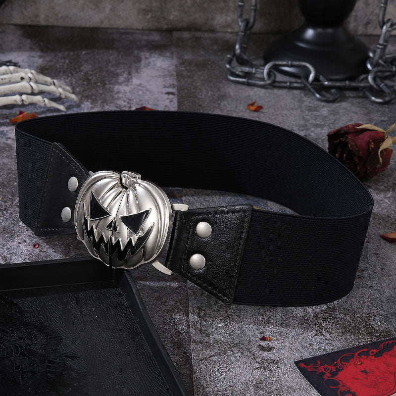 Halloween European And American Pumpkin Head Alloy Buckle Belt