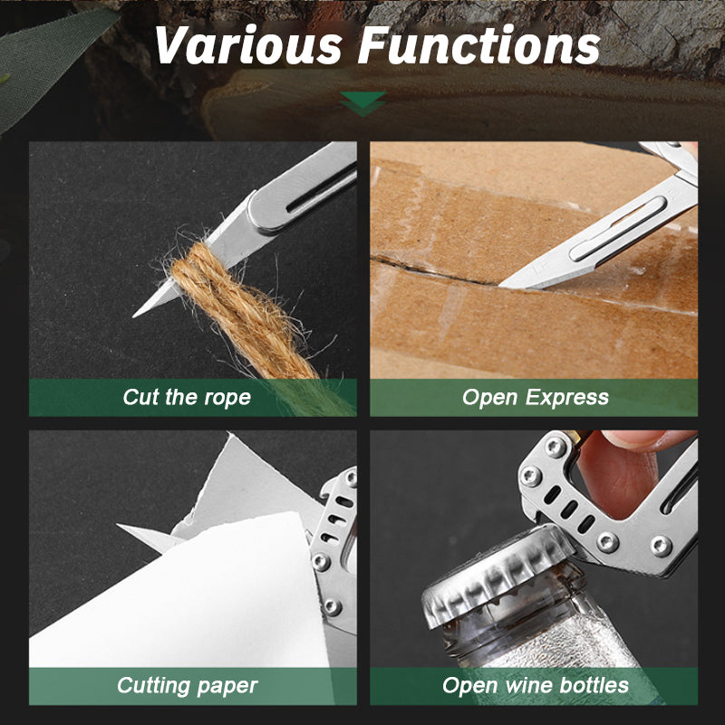 Multifunctional Pocket Knife Keychain