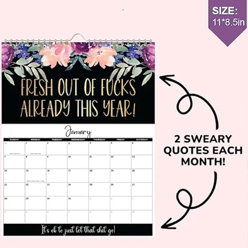 2025 Calendar For Tired-Ass Women