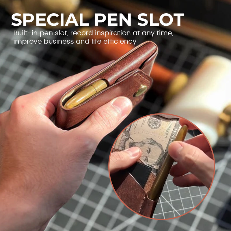 👜Vintage Handmade Leather Wallet