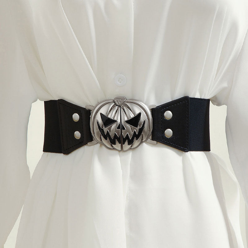 Halloween European And American Pumpkin Head Alloy Buckle Belt