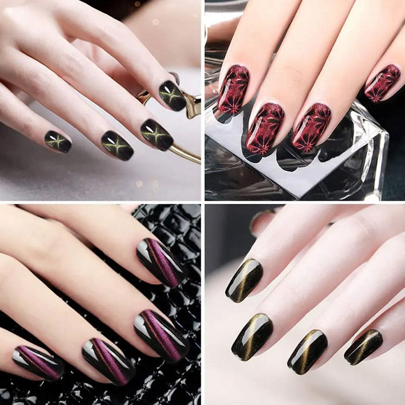 🌟[Nail Art Cat Eye Magnet Multifunctional Powerful Magnetic Strip Set] - Unlock new ways to play creative manicure✨