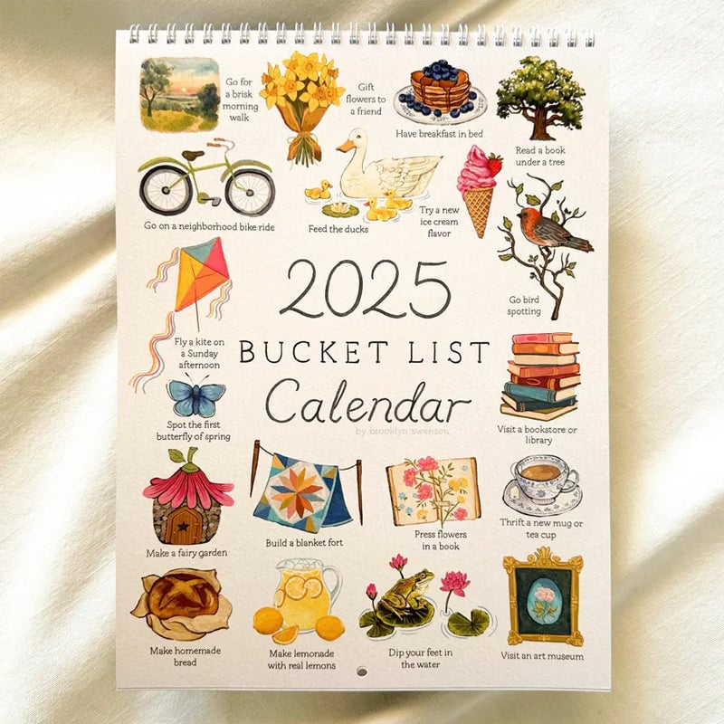 🎄2025 Bucket List Calendar🎉