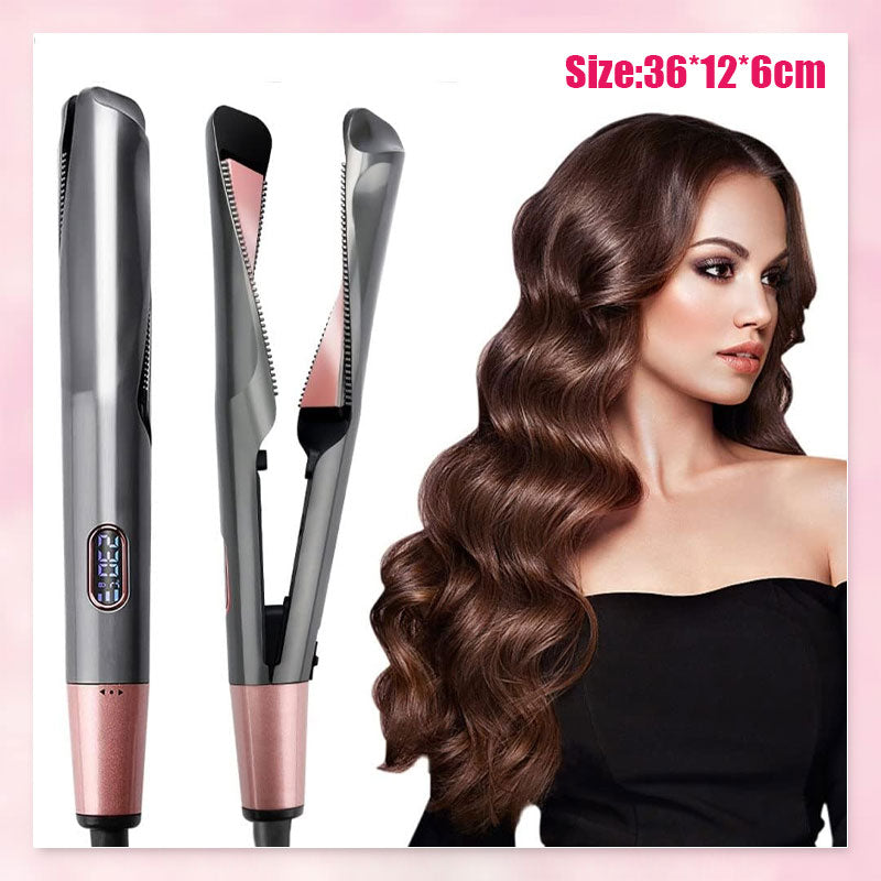 2 In 1 Spiral Curling And Straightening Hair Clip