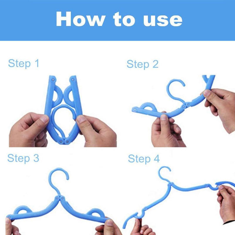 Foldable Portable Travel Hanger(8 PCS)