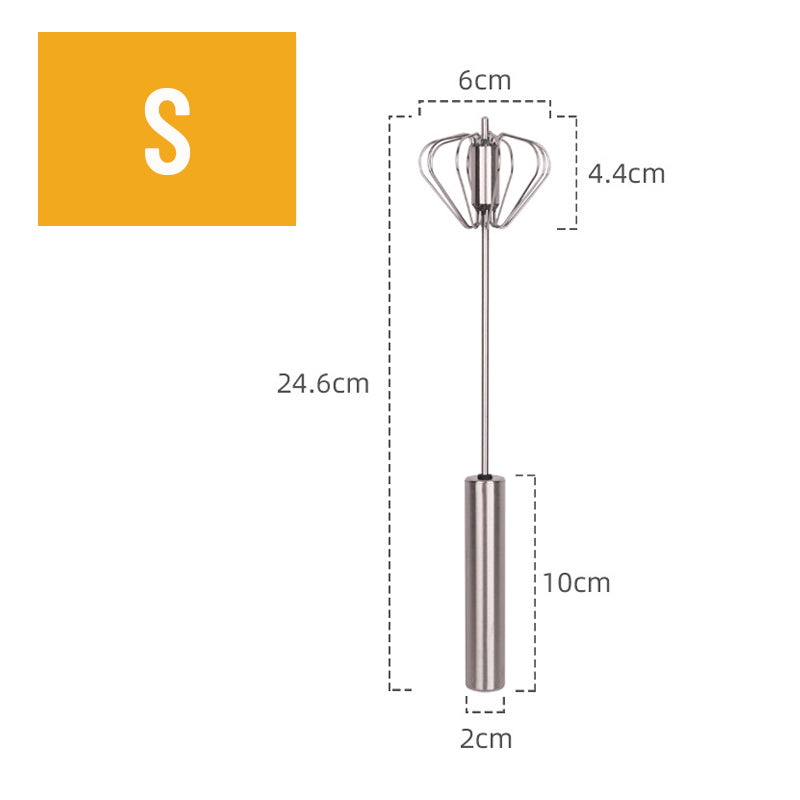 Stainless Steel Press Egg Beater