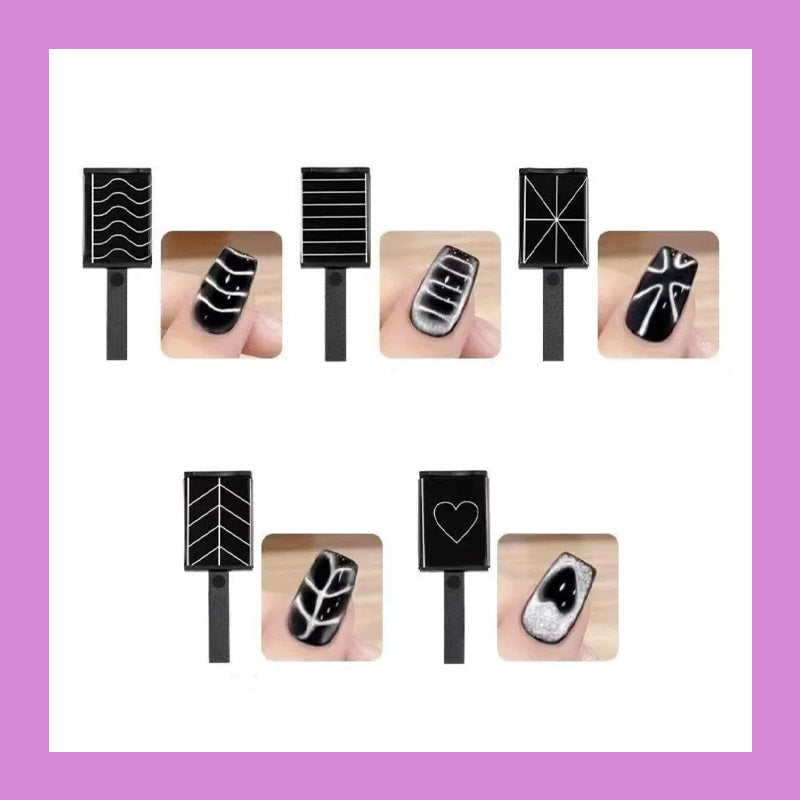 🌟[Nail Art Cat Eye Magnet Multifunctional Powerful Magnetic Strip Set] - Unlock new ways to play creative manicure✨