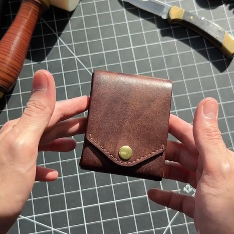 👜Vintage Handmade Leather Wallet
