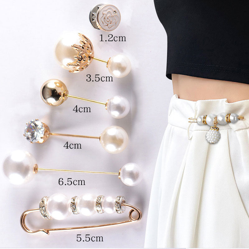 Pearl Brooch Clothing Decoration Clips