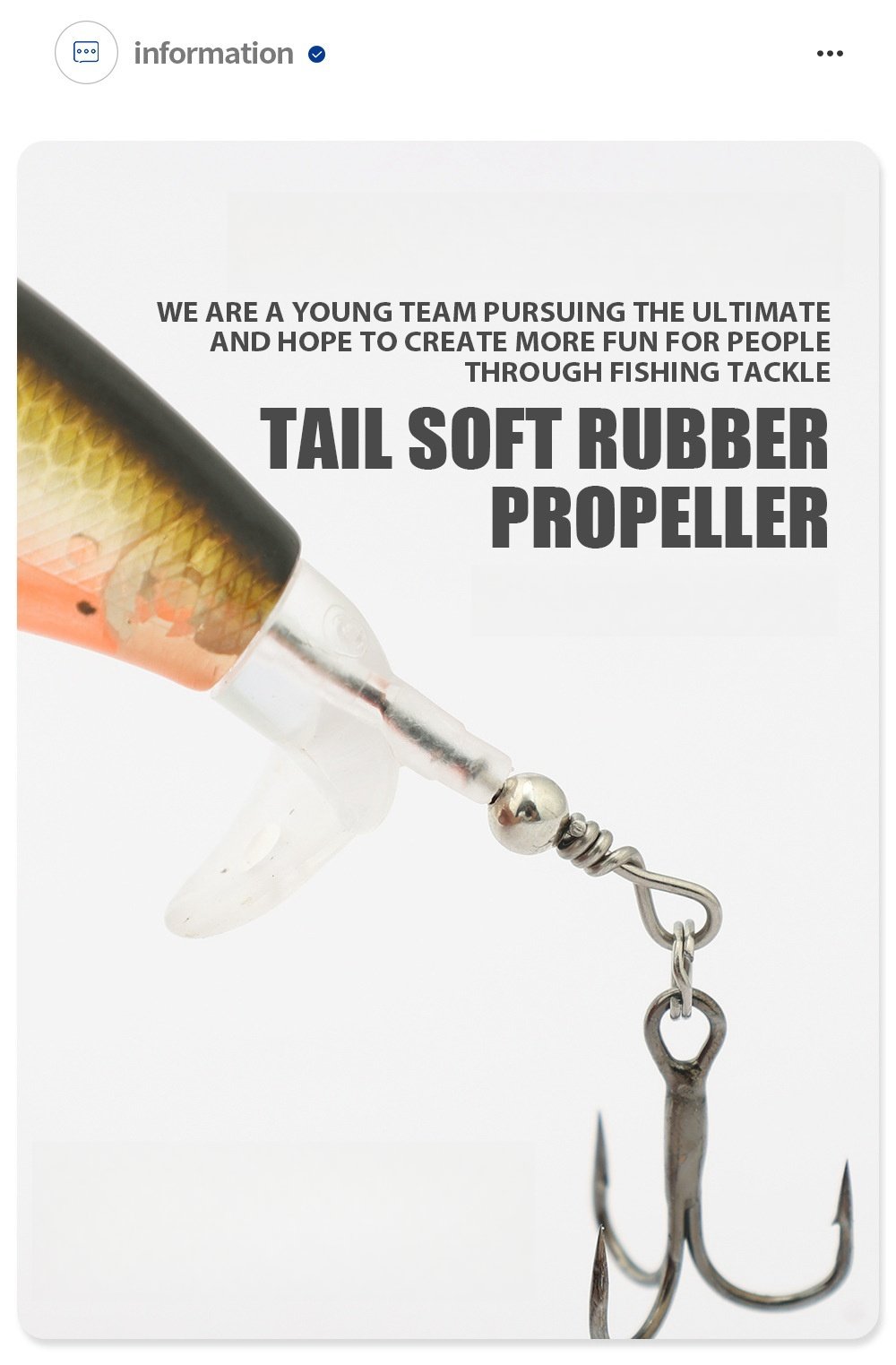 Propeller Surface Lure Bionic Fish Hook