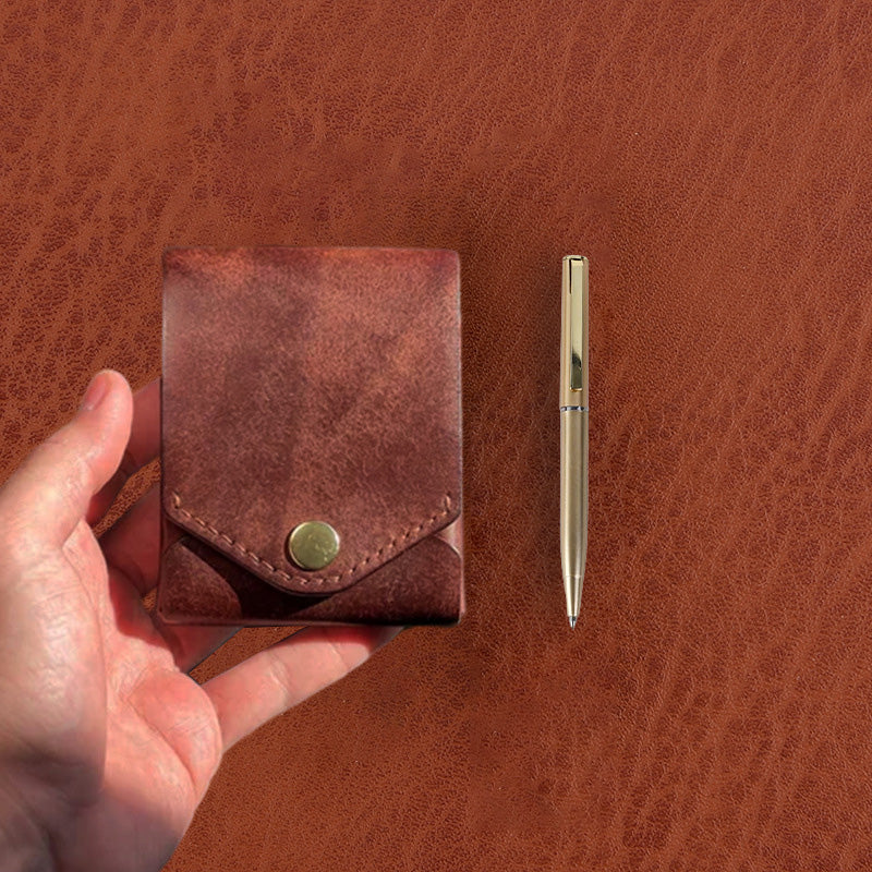 👜Vintage Handmade Leather Wallet