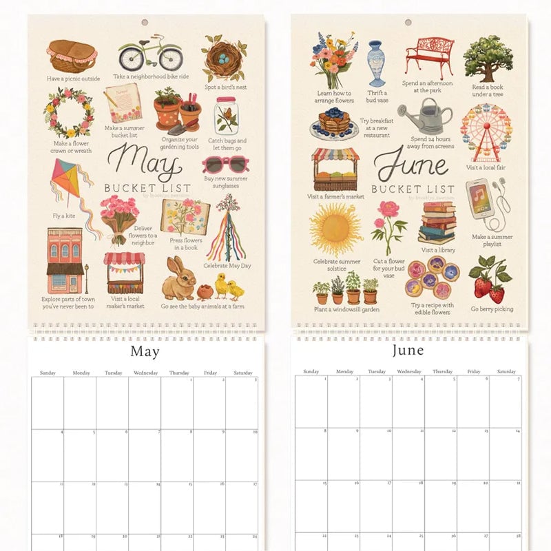 🎄2025 Bucket List Calendar🎉