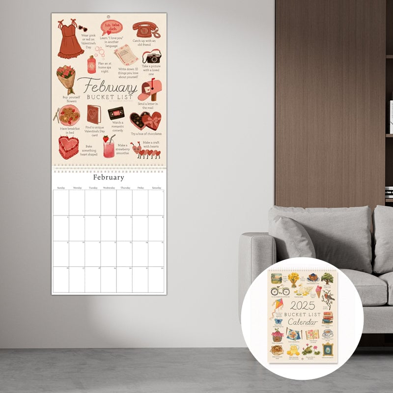 🎄2025 Bucket List Calendar🎉